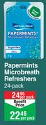 Dentalmate Papermints Microbreath Refreshers 24 Pack-Per Pack