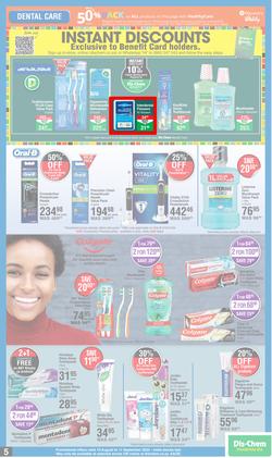 Dis-Chem : Spring Specials (18 August - 11 September 2022), page 5