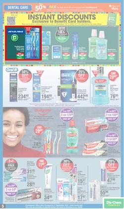 Dis-Chem : Spring Specials (18 August - 11 September 2022), page 5