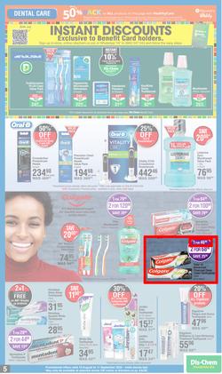 Dis-Chem : Spring Specials (18 August - 11 September 2022), page 5