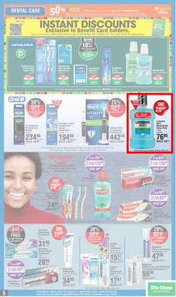 Dis-Chem : Spring Specials (18 August - 11 September 2022), page 5