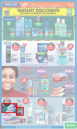 Dis-Chem : Spring Specials (18 August - 11 September 2022), page 5