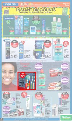 Dis-Chem : Spring Specials (18 August - 11 September 2022), page 5