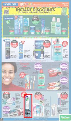 Dis-Chem : Spring Specials (18 August - 11 September 2022), page 5
