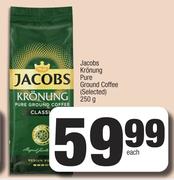 Jacobs Kronung Pure Ground Coffee (Selected)-250g Each