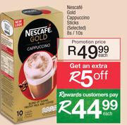 Nescafe Gold Cappuccino Sticks (Selected)-8s/10s Each