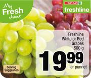 Freshline White Or Red Grapes-500g Per Punnet