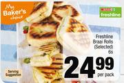 Freshline Braai Rolls (Selected)-6s Per Pack