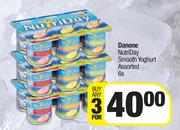 Danone Nutriday Smooth Yoghurt Assorted-For Any 3 x 6s
