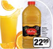 Henties Fruit Juice Blend Assorted-1.5L Each