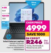 HP Intel Celeron Laptop
