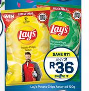 Lay's Potato Chips Assorted-Any 2 x 120g