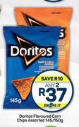Doritos Flavoured Corn Chips Assorted-Any 2 x 145/150g