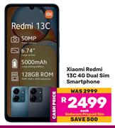 Xiaomi Redmi 13C 4G Dual Sim Smartphone-Each