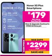 Honor X5 Plus Smartphone-On Red Flexi 150