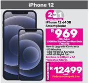 2 x Apple iPhone 12 64GB Smartphone-On 1.3GB Red Top Up Core More Data + Flexi 80