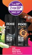 Axe Deodorant Body Spray Assorted-For 2 x 150ml