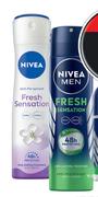 Nivea Anti Perspirant Deodorant Spray For Men Or Women Assorted-150ml Each