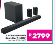 Hisense 5.1 Channel 540W Soundbar HS5100