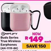 Amplify Buds Series True Wireless Earphones AM-1119-BK-Each