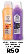 Nature Collection Foam Bath Assorted-For Any 2 x 1L