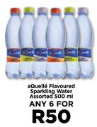 Aquelle Flavoured Sparkling Water Assorted-For Any 6 x 500ml