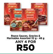Royco Sauces, Gravies & Marinades Assorted-For 4 x 32g-48g