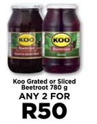 Koo Grated Or Sliced Beetroot-For Any 2 x 780g