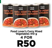 Food Lover's Curry Mixed Vegetables-For 4 x 410g