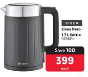 Eiger Linea Nero 1.7L Kettle