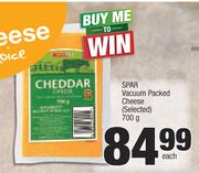 Spar Vacuum Packed Cheese (Selected)-700g Each