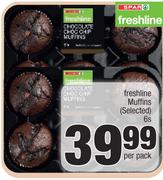 Spar Freshline Muffins (Selected)-6's Per Pack