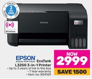 Epson Eco Tank L3250 3-In-1 Printer
