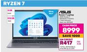 Asus 15.6"(39cm) Ryzen 7 Laptop 