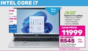 Acer 15.6"(39cm) Aspire 3 i7 Laptop