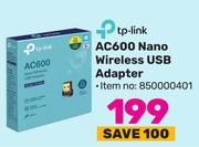 Tp-Link AC600 Nano Wireless USB Adapter