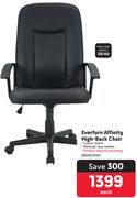 Everfurn Affinity High Back Chair-Each