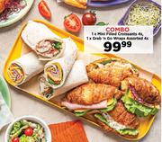 1 x Mini Filled Crossants 4s, 1 x Grab n Go Wraps Assorted 4s-Combo