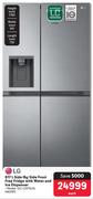 LG 617L Side By Side Frost Free Fridge With Water & Ice Dispenser GC-L257SLXL
