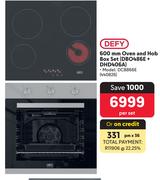 Defy 600mm Oven & Hob Box Set (DBO486E + DHD406A) DCB866E-Per Set