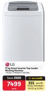 LG 17Kg Smart Inverter Top Loader Washing Machine T1785NEHT-Each