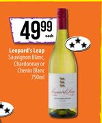 Leopard's Leap Sauvignon Blanc, Chardonnay Or Chenin Blanc-750ml Each