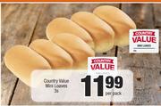 Country Value Mini Loaves-3's Per Pack
