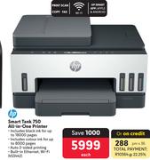 HP Smart Tank 750 All-In-One Printer 453442-Each
