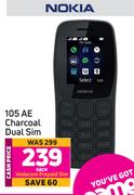 Nokia 105 AE Charcoal Dual Sim-Each