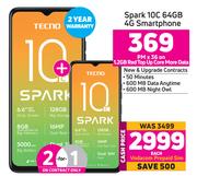 Tecno Spark 10C 64GB 4G Smartphone-Each