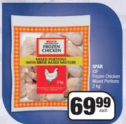 Spar IQF Frozen Chicken Mixed Portions-2Kg Each