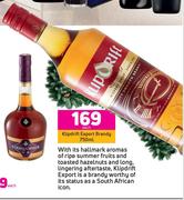Klipdrift Export Brandy-750ml Each