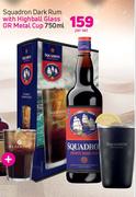 Squadron Dark Rum-750ml Per Set