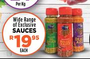 Wide Range Of Exclusive Sauces-Each